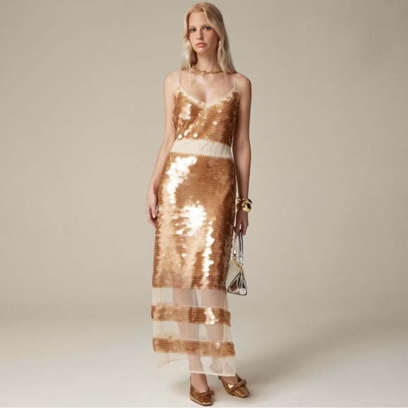 J. Crew Dresses & Skirts - J CREW COLLECTION Sequin Panel Dress size 12 NWT